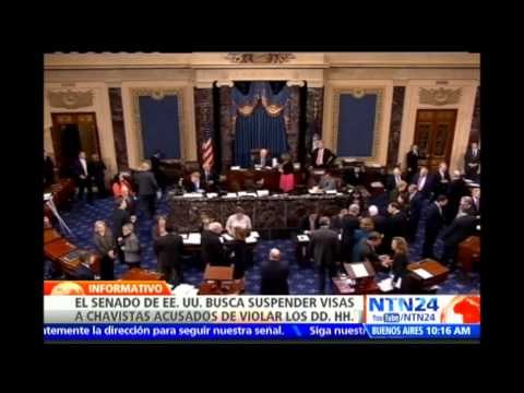Senado de EE.UU. aprueba sanciones contra funcionarios del Gobierno de Venezuela