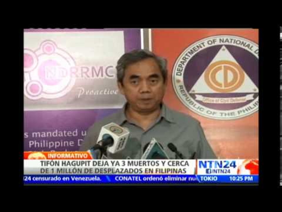 Paso del tifón 'Hagupit' por Filipinas deja al menos tres muertos y más de 700.000 evacuados