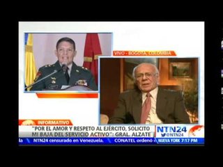 "Gral. Alzate fue secuestrado, no podemos pasarlo de víctima a acusado”: Gral. Jaime Ruiz