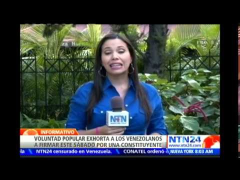 ¿Fin a la crisis en Vzla? Partido Voluntad Popular recolecta firmas para activar una Constituyente
