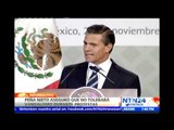Peña Nieto reitera que no permitirá actos vandálicos durante manifestaciones por caso Iguala