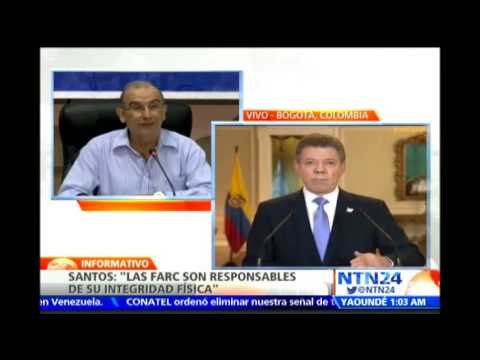 Mientras esta situación no se solucione, no viajarán a La Habana nuestros negociadores : Santos