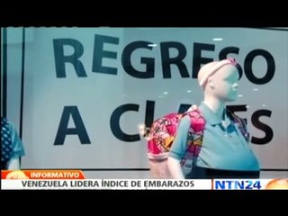 Instalan polémica vitrina en centro comercial de Caracas ante alarmantes cifras de embarazos
