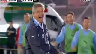 Gol Diego Rolan, Uruguay vs Colombia, Eliminatorias 2018.