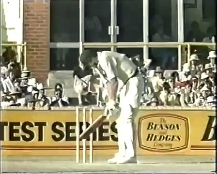 *PAIN* DEADLY Curtly Ambrose BROKEN JAW and OUT! vs Geoff Lawson 1988