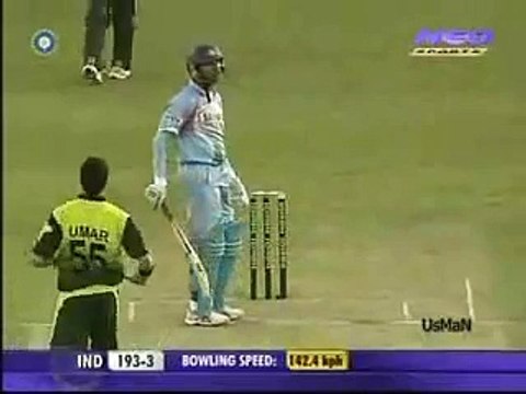 Umar Gul Bouncer Surprised Yuvraj Singh