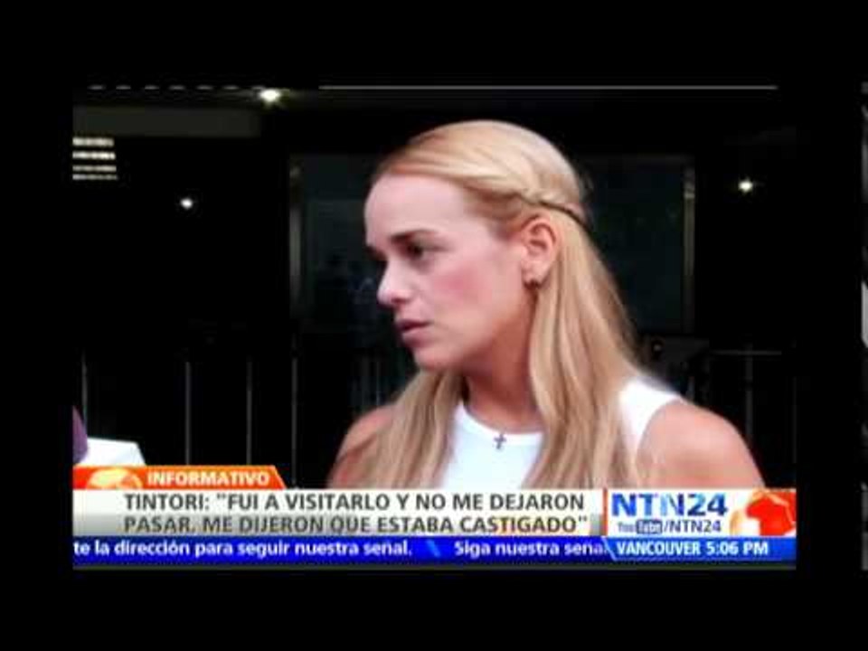 Lilian Tintori advierte que no pueden trasladar a Leopoldo López sin una orden judicial