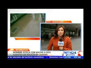 Hombre con ideas "extremistas" es abatido tras atacar con un hacha a policías en Nueva York