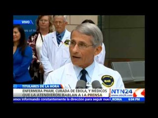 Declaran libre de Ébola a la enfermera estadounidense Nina Pham