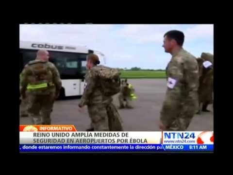 Reino Unido amplía medidas de seguridad en aeropuertos para contrarrestar posibles casos de Ébola