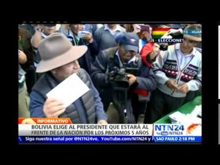 Bolivianos comienzan a votar para elegir presidente y renovar el Congreso