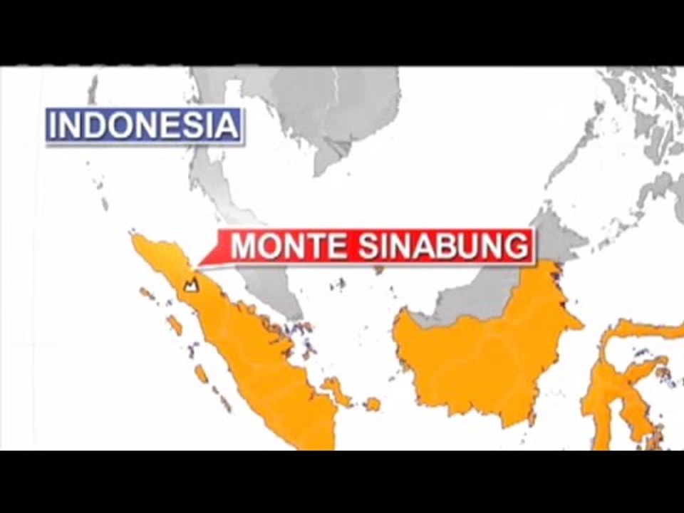 Erupción del volcán Sinabung mantiene en alerta a Indonesia