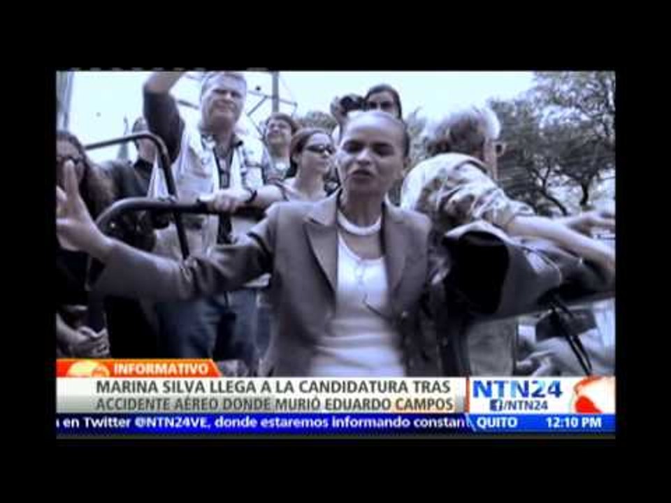 Marina Silva de aspirante a la vicepresidencia a ocupar la candidatura de Eduardo campos