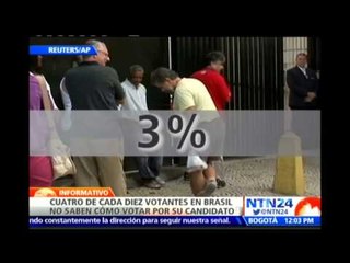 Cuatro de cada diez brasileños no saben cómo votar por su candidato