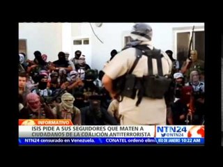 EI insta a matar a ciudadanos de los países que componen la coalición antiterrorista