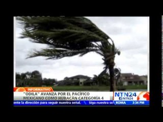 Huracán Odile alcanza la categoría 4, al avanzar hacia el Pacífico mexicano