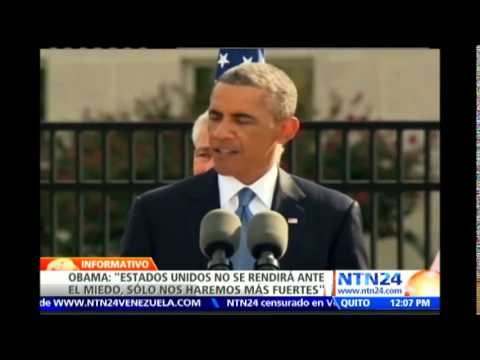 Estados Unidos no se rinde al miedo del terrorismo: Obama en el aniversario del 11 de septiembre