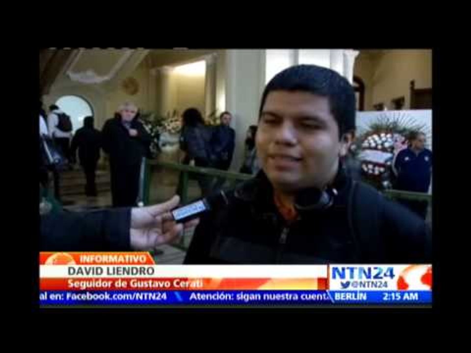 Buenos Aires, "la ciudad de la furia", da su último adiós a Gustavo Cerati