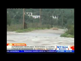 Continúa alerta en el estado de Baja California Sur tras el paso de la tormenta tropical “Norbert”