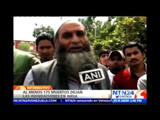 Fuertes lluvias en India y Pakistán dejan hasta el momento cerca de 300 víctimas mortales