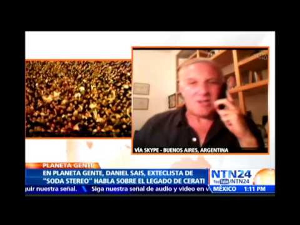 Exintegrante de Soda Stereo recordó en NTN24 a Gustavo Cerati y su era en la banda de Rock argentina