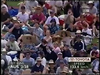 Poor Indian fast bowler tries to bowl a bouncer