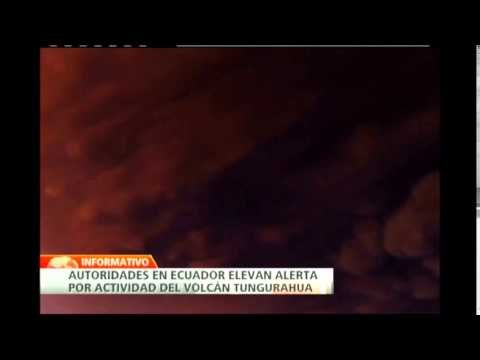 Autoridades en Ecuador elevan alerta por actividad del volcán Tungurahua