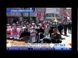 Autoridades peruanas impiden llegada de manifestantes a la frontera con Chile