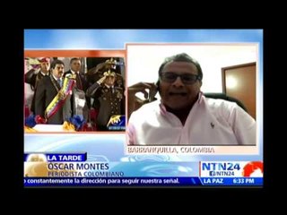 Samper hizo un "chiste" al decir que Maduro es un "hombre de paz", según periodista de El Heraldo