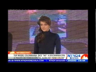 Modelo colombiana promueve pasarela anti-discriminación y ayuda a niñas a cumplir el sueño