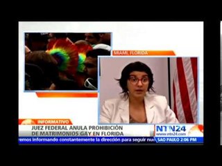 Declaran “inconstitucional” ley que prohibía matrimonio homosexual en Florida