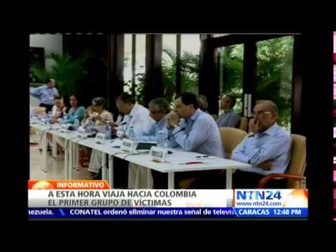Primer grupo de víctimas del conflicto vuelve a Colombia tras reunirse en La Habana