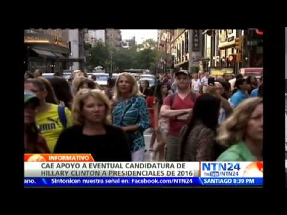 Disminuye el respaldo de los estadounidenses a la candidata presidencial de Hillary Clinton