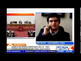 Diputado chileno asegura que debate sobre reforma al sistema electoral no ha sido transparente
