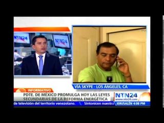Senador mexicano asegura en NTN24 que la Reforma Energética "será un verdadero fracaso para el país"