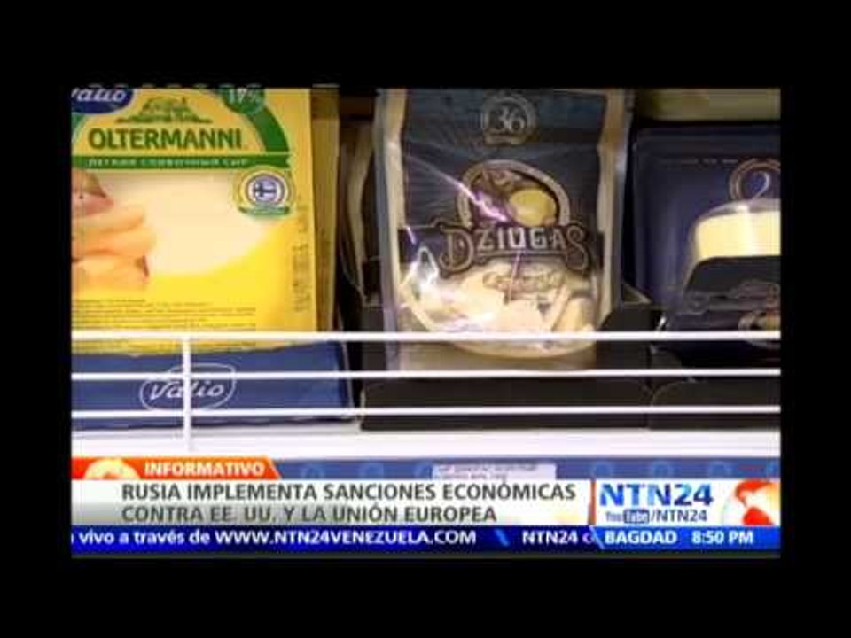 Rusia prohíbe la importación de productos agroalimentarios procedentes de EE.UU. y la UE