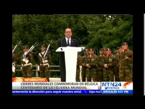 Mandatarios llegan a Bélgica para los actos de conmemoración de la Primera Guerra Mundial