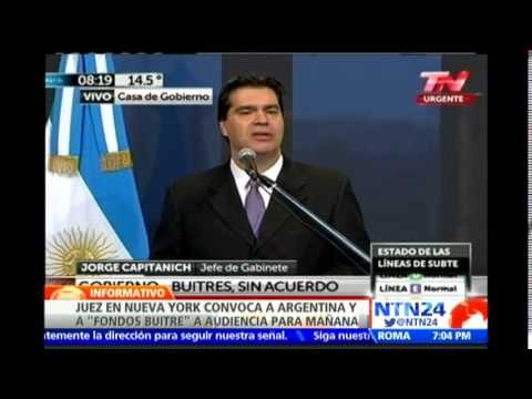 Juez en Nueva York convoca a Argentina y a fondos buitre a audiencia para este viernes