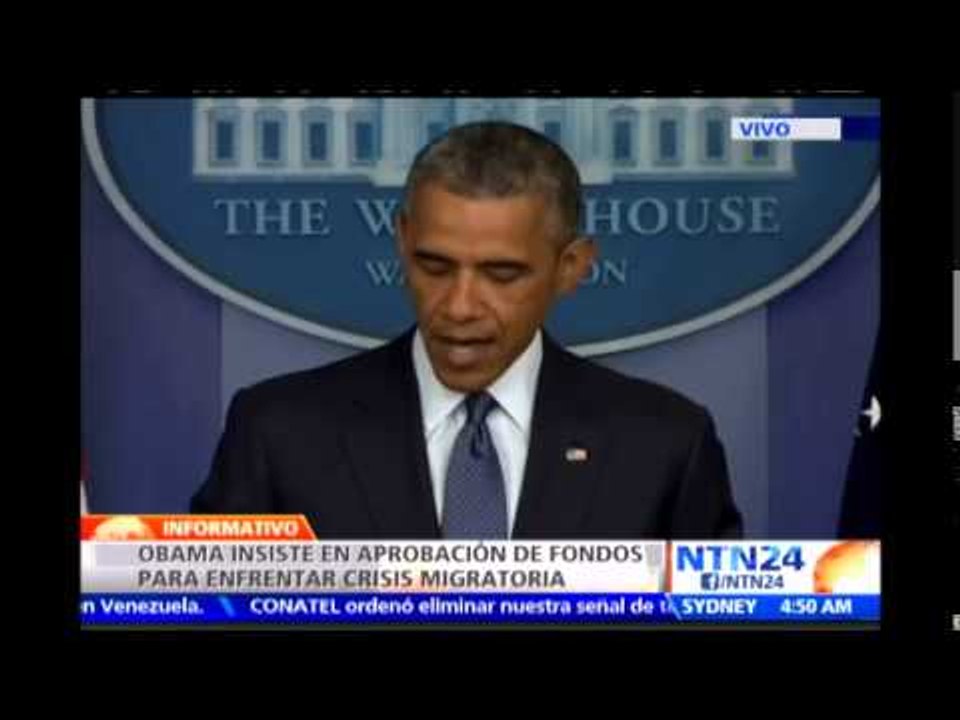 Obama critica al Congreso de EE.UU. por no aprobar fondos para afrontar crisis de niños inmigrantes