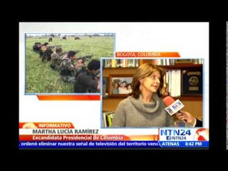 Martha Lucía Ramírez dice que partido Conservador apoya a Santos en ponerle condiciones a las FARC