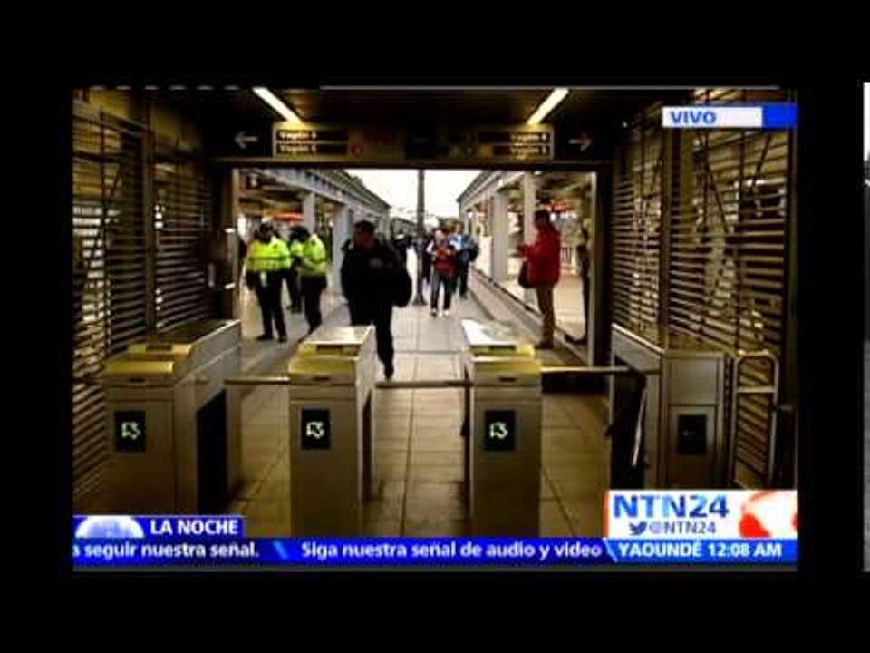 Policía colombiana explica operativo para capturar a abusadores sexuales en el transporte público