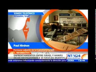 Portavoz adjunto de la cancillería israelí habla en NTN24 sobre operativo en Gaza