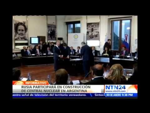 Presidentes de Rusia y Argentina acuerdan convenios de cooperación de energía nuclear