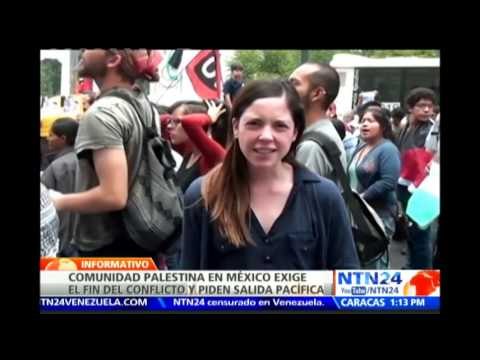 Activistas mexicanos se solidarizan ante la crisis que crisis que se vive en la Franja de Gaza