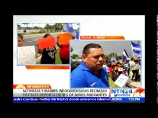 Activistas y madres indocumentadas se congregan en Miami en rechazo a deportaciones de inmigrantes