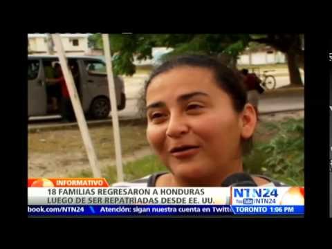 Fin del sueño: 18 familias hondureñas deportadas por EE.UU. fueron recibidas por la Primera Dama