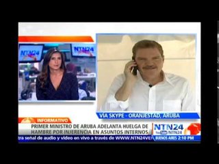 Primer ministro de Aruba habla sobre motivos de adelantos de huelga de hambre desde hace cinco días