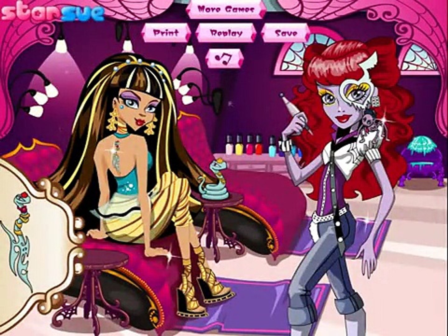 Monster high girl games outlet