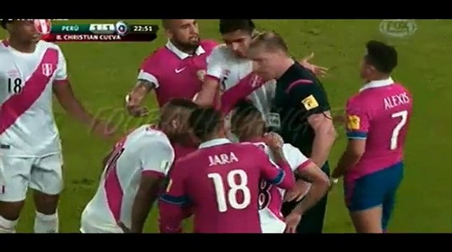 Perú 3-4 Chile, Resumen Completo(Full Highlights), Eliminatorias 2018[13-10-2015]