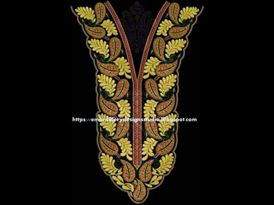 Embroidery Neck Designs Library